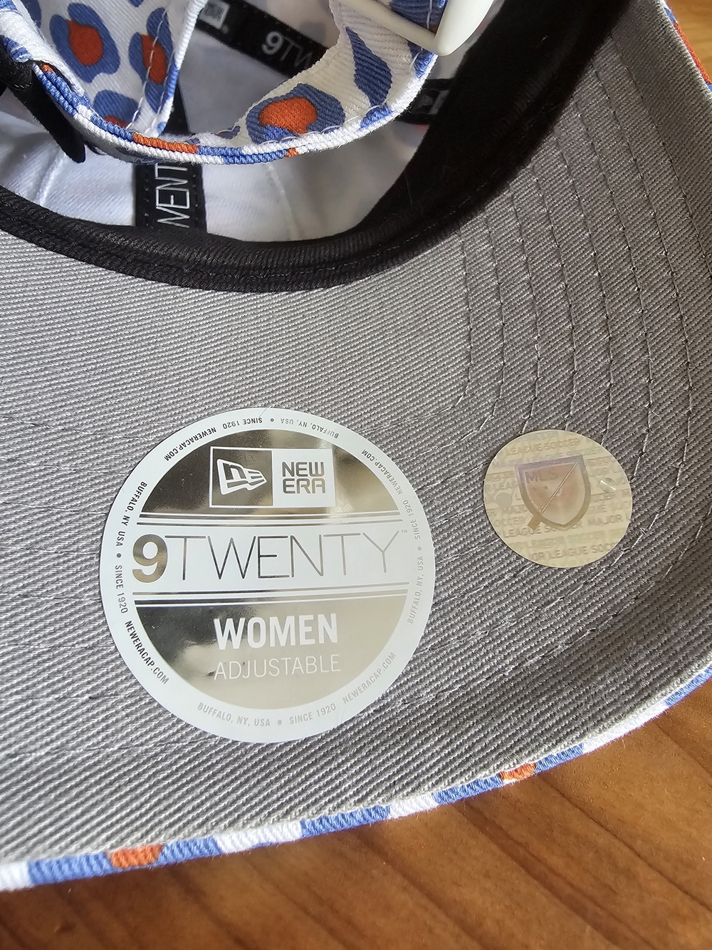 New Era FC Cincinnati White Blue Orange Leopard Print Baseball Cap - Picture 5 of 5